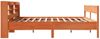 vidaXL Massivholzbett ohne Matratze Wachsbraun 180x200 Kiefernholz 3306920 Bild 5