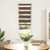 vidaXL Doppelrollo Braun 40x150 cm Stoffbreite 35,9 cm Polyester 4014327 Bild 2