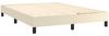 vidaXL Bettgestell Creme 140x190 cm Kunstleder 3120696 Bild 4