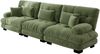 Modulares Sofa aus Chenille mit tiefem Sitz, grün Bild 5