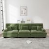 Modulares Sofa aus Chenille mit tiefem Sitz, grün Bild 2