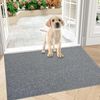 Agger Fußmatte Rutschfest Fußmatte Außen und Innen, Wasserdicht Eingangsteppich, 40*60cm, Waschbar Türmatte, Absorbierend Fussmatte für Hund, Eingang, Haustür Bild 3