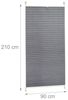 Relaxdays 2x Plissee Rollo grau bohrfrei, 90x210cm Bild 4