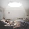 ZMH LED Deckenleuchte Modern 22/30 CM Schwarz&Weiß Deckenlampe für Wohnzimmer Flur Dimmbar, Hochwertige Design, LED fest integriert, Kaltweiß, Weiß Nicht Dimmbar Bild 4