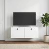 vidaXL Wandmontierter TV-Schrank 78,5 x 41 x 30 cm Weiß Holzwerkstoff 899195 Bild 4