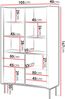 Regal Wiseri R105 (Farbe: Nuss Warmia / Schwarz) Bild 5