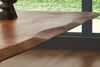 Esstisch Baumkante Akazie natur 140(220)x90 Ansteckplatten silber ADINA 73928878 Bild 5