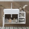 Roomart LYCIA-82 Badmöbel Set– 2-teiliges Badezimmermöbel Set - Waschbecken mit Unterschrank - H 9.5 x B 38.6 x T 50 cm • Weiß Bild 3