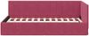 vidaXL Eckbettgestell mit Kopfteil Weinrot 100 cm x 200 cm Samt 42016321 Bild 5