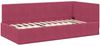 vidaXL Eckbettgestell mit Kopfteil Weinrot 100 cm x 200 cm Samt 42016321 Bild 4