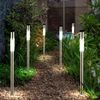 9er Set LED Edelstahl Solar Steckleuchten Bild 2