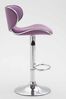 2er Set Barhocker Las Vegas V2 Kunstleder chrom, lila Bild 5