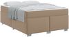 vidaXL Bettrahmen mit Matratze Cappuccino 140 x 200 cm Stoff 3399241 Bild 2