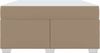 vidaXL Bettrahmen mit Matratze Cappuccino 140 x 200 cm Stoff 3399241 Bild 5