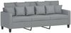 vidaXL 3-Sitzer-Sofa Hellgrau 180 cm Stoff 359275 Bild 2