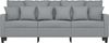 vidaXL 3-Sitzer-Sofa Hellgrau 180 cm Stoff 359275 Bild 3