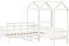vidaXL Tagesbett und Bank mit Dach Weiß 80x200 cm Kiefernholz 3282309 Bild 3