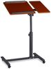Relaxdays Laptoptisch mit Ablage für Maus, höhenverstellbar, Holz, Mahagoni Rot, 95 x 60 x 40 cm Bild 3