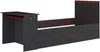 Vente-unique - VOUANI Bett Holz, Platte Grau - B 98,7 cm x H 100,5 cm x L 242,8 cm Bild 5