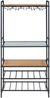 Weinregal Hustadvika 120x61x33cm Schwarz/Eiche [en. casa] Bild 3