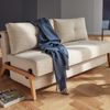 Schlafsofa - Cubed Deluxe 160 - Blida Leinen Sandgrau (612) Bild 2