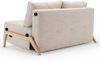 Schlafsofa - Cubed Deluxe 160 - Blida Leinen Sandgrau (612) Bild 5
