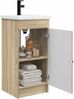 vidaXL Badezimmerschrank mit Waschbecken Sonoma-Eiche 889996 Bild 3