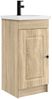vidaXL Badezimmerschrank mit Waschbecken Sonoma-Eiche 889996 Bild 2