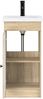 vidaXL Badezimmerschrank mit Waschbecken Sonoma-Eiche 889996 Bild 4