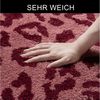 OTTO home Badematte Anna Leo, Badvorleger, Badezimmer Teppich, Duschvorleger, Höhe 15 mm, rutschhemmend beschichtet, schnell trocknend, fußbodenheizungsgeeignet, Polyester, rechteckig, mit Animal Print, modernes Muster, Leo, weich Bild 4