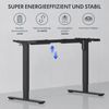 FLEXISPOT Schreibtisch Basic Plus Elektrisch höhenverstellbarer Schreibtisch (2 Motore & 2-Fach-Teleskop & 4 Höhenspeichertasten), MIT einteiliger Tischplatte, 120/140/160 Bild 2