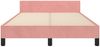 vidaXL Bettgestell ohne Matratze Rosa 120x190 cm Samt 379552 Bild 5
