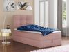 Boxspringbett Best Mini mit Bettkasten und Matratzentopper - Einzelbett mit Bonell-Matratze und Topper, Polsterbett, Bett, Schlafzimmer (Pink (Inari 52), 90 x 200 cm) Bild 5