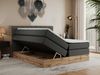 Boxspringbett BELLISSIMO KING, Doppelbett mit Multipocket-Matratze, Polsterbett mit Kopfstütze - 180 x 200 cm - Dunkelgrau Kunstleder - H3 Bild 2