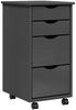 vidaXL Rollschrank mit Schubladen MOSS Grau Massivholz Kiefer 355905 Bild 2