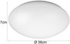 LED Deckenleuchte / Deckenschale rund, Kunststoff opalweiß, Ø 36 cm Bild 4