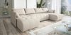 Wohnero24 NESSA U Ecksofa 292x152 cm mit Schlaffunktion 280x140 & Bettkasten – XXL Wohnlandschaft Creme Bild 2