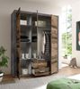 Kleiderschrank >Stern< in Betonoxid - 151x198x55cm (BxHxT) Bild 3