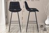 CLP Barhocker Dartford,schwarz Samt Bild 2