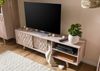 TV-Board Akazie 145x35x45 weiß lackiert MOSAYK #201 Bild 2