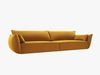 Micadoni 4-Sitzer Sofa Kaelle Samt Bluvel Gelb Bild 2