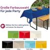Beautex Tischdecke, Partytischdecke, für Biertischgarnituren, 100x250cm, viele Farben (2-tlg), wasserabweisend, abwaschbar, lebensmittelecht, strapazierfähig Bild 2
