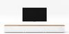 AX LIVING Lowboard 3x100cm Loriano TV Board Eiche Wotan/weiß Hochglanz Bild 2