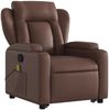 vidaXL Massagesessel mit Aufstehhilfe Braun Kunstleder 3204553 Bild 4