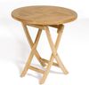 York Klapptisch Rund Teakholz Braun Bild 1