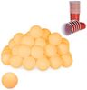 Relaxdays 96 x Beer Pong Bälle orange Bild 1
