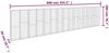 vidaXL Gabionenwand mit Abdeckung Verzinkter Stahl 900×50×200 cm 144916 Bild 6
