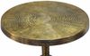 Beistelltisch Aluminium Gold 30cm Runder Anstelltisch Metall - Dekotisch Alu orientalisch - Wohnzimmertisch klein - Design Couchtisch Sofatisch Wohnzimmer Orient Handmade Bild 5