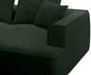 Vente-unique - PINETA Sofa Samt Grün - B 180 cm x H 67 cm x L 230 cm Bild 4