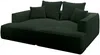Vente-unique - PINETA Sofa Samt Grün - B 180 cm x H 67 cm x L 230 cm Bild 3